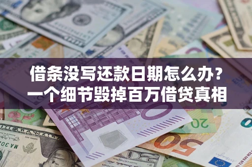 北京借条没写还款日期怎么办？一个细节毁掉百万借贷真相