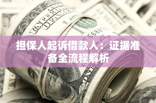 北京担保人起诉借款人：证据准备全流程解析